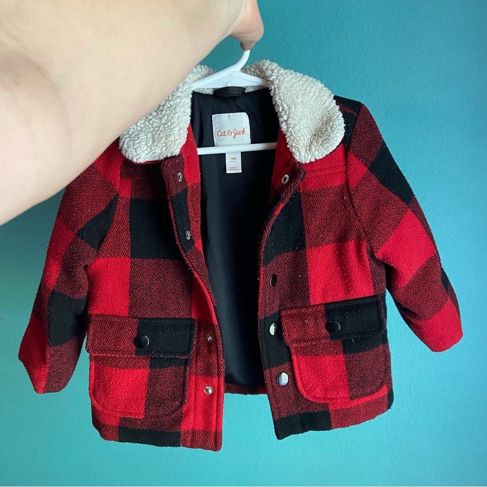 Flannel toddler coat